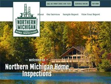 Tablet Screenshot of northernmichiganhomeinspections.com